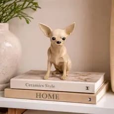 Estatueta Decorativa Cão Raça Chihuahua