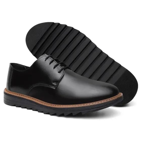 Sapato Social Oxford Masculino Preto Marrom Café Derby Premium