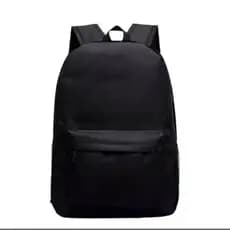 Mochila Simples Lisa Basica Volta As Aulas Bolsa Escolar Unissex