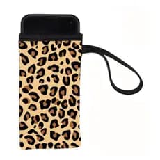 Capa Protetora Antiqueda Para Celular Bolsinha Tecido Espumado Oncinha