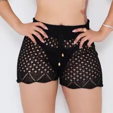 Shorts Saida de Praia com Ajuste Cordão