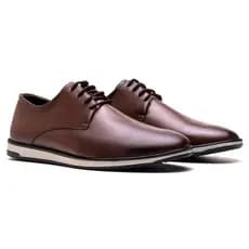 Sapato Casual Masculino Derby Cadarço Sapato Oxford Confortável