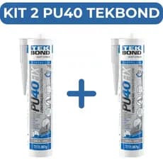 Kit 2 PU40 Fix Tekbond Selante Poliuretano Cola e Veda Construçao Alta Resistencia Intemperies