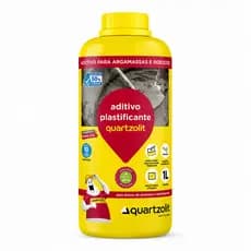 Aditivo Plastificante Quartzolit 1 Litro Argamassa Reboco Assentamento Revestimento