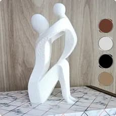 Escultura Mãe e Filho Decoração Moderna e Minimalista