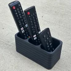 Suporte Controle Remoto Organizador com 3 lugares Design Moderno