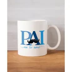 Caneca Premium Super Branca,  Personalizada Dia dos Pais 325ml