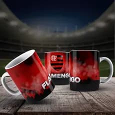 Caneca Premium Super Branca Personalizada Time do coração super poderosas  325ml
