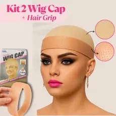 Kit WIG CAP + HAIR GRIP - Para Cabelos, Laces e Perucas