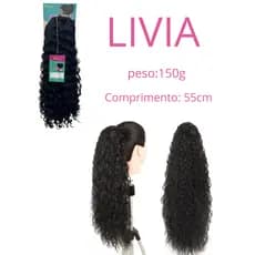 Rabo de Cavalo - LIVIA -  com rabo de cavalo, que cria um visual volumoso