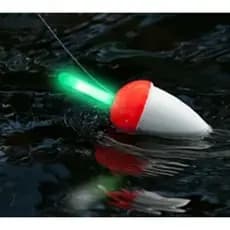 Kit 5 Bastões Luminosos para Pesca Light Stick Químico Fluorescente Verde Alta Visibilidade 15m 25mm Boia Vara Pesca Not