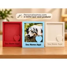 Porta Retrato Polaroid Personalizado com Nome – Presente Criativo e Exclusivo