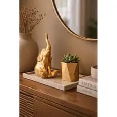 Kit Elefante Decorativo Geométrico Vaso Moderno Decorativo | Enfeite Sala Escritório Presente