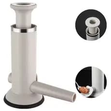 Kit Máquina Ensacadeira Embutir Fazer Linguiça Salsicha Salame Caseira + Fúnil Manual Artesanal