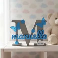 Letreiro Personalizado Infantil para Decoração de Quartos de Bebê