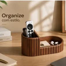 Organizador de Mesa Multifuncional Porta Controle Remoto Canetas e Objetos