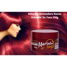MÁSCARA MATIZADORA MARSALA – NAXOS COSMÉTICOS CABELOS marsala, vinho, vermelhos ou acobreados
