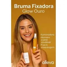 Bruma Glow Ouro Alleva 130ml - Efeito Iluminado e Hidratante