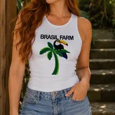 Blusa Feminina Ombro a Ombro Manga Longa Poliamida Country Texas Rodeido Cavalgada