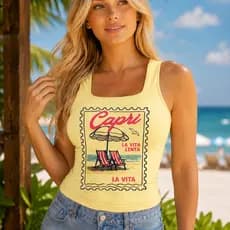 Body Casual Texas Feminino Decote Quadrado Manga Curta para Mulheres Country, Rodeio