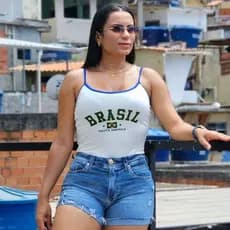 Body do Brasil Com Escrita Alça Fina