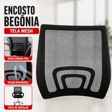 Encosto para Cadeira Presidente/Diretor Begônia Fort Lisboa Tronus em Tela Mesh