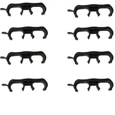 Kit com 50 União de Cadeiras Iso Tubo Oblongo 16x30 Preto – Conector de Encaixe em Polipropileno