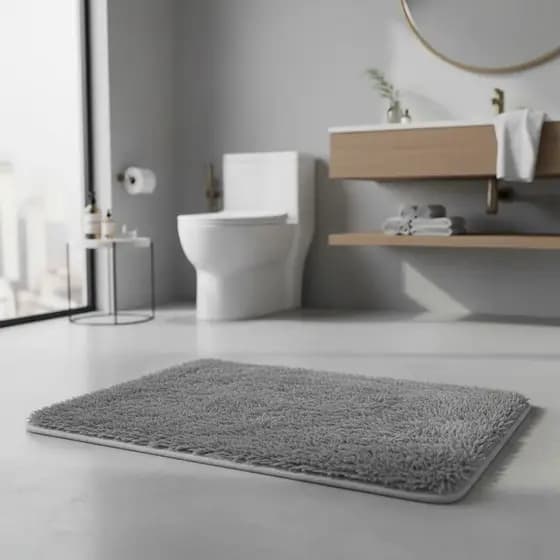 Tapete Para Banheiro em Veludo 40x60cm Macio e Absorvente com Estampas Sortidas