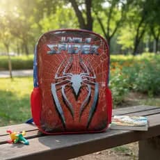 Mochila Infantil Escolar Spider Jungle Leve Resistente com Alças Ajustáveis e Bolsos Laterais