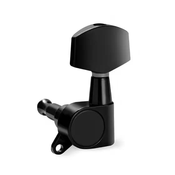 Tarraxa Preto Avulsa L Individual Conjunto Para Guitarra Violão Blindada Posição ESQUERDO