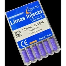 Limas Injecta L25mm Iso 010com 6 unidades.