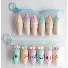 Marca Texto Fofo Papelaria Criativa Mini Caneta, marcadores criativos! material escolar Escritório Presente