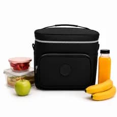 Bolsa Lancheira Térmica Grande c/ Alça de Mão e Transversal Ideal P/ Passeio Trabalho Fitnes Escolar
