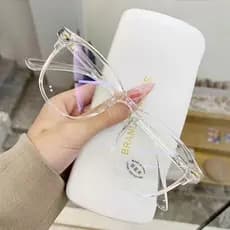 armaçâo Óculos Feminino Transparente Anti luz Azul Sem Grau feminino Moda PS01