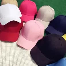 Boné varias cores Liso de Algodão Tecido Aba Curva Você Escolhe a Cor
