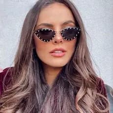 Óculos De Sol Europeus E Americanos Moda Personalidade Net Vermelho Feminina Nova Borboleta