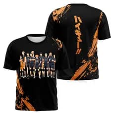 Camisa Premium Anime Haikyuu - Time Karasuno Tinta