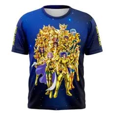 Camiseta Premium Cavaleiros do Zodíaco Cavaleiros de Ouro Cosmo