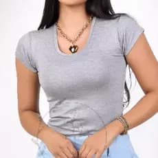 Blusa Feminina Basica Blusinha Baby Look de Manga Blusa de Viscolycra