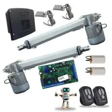 Kit Motor para Portão Pivotante 2 Folhas Duplo 1/2hp 1,25m Abre Folha de Até 3,5m Garen 220v