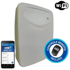 Kit Central de Alarme Sem Fio Flex-1085 Wifi + Controle Tem
