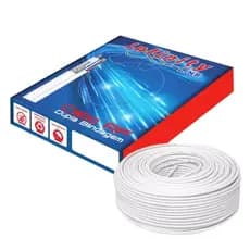 Cabo Coaxial Externo Blindado Malha 95 + Bipolar 100 Metros