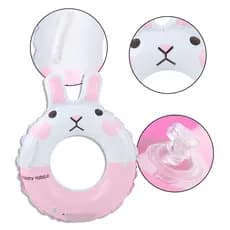 Boia Infantil Inflável Coelinho 60cm Boia De Piscina Infantil Estampa Coelho Boia Redonda Infantil Coelinho PVC Boia Inf