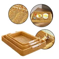 Kit de 3 Bandejas Organizadoras Práticas, Bandejas Organizadoras Para Casa e EscritórioBandeja organizadora para gavetas