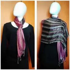 Cachecol longo retrô boho indiano hippie
