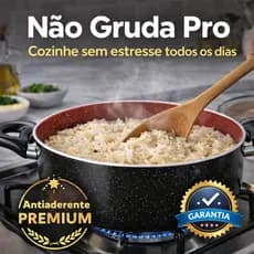 Caçarola Antiaderente com tampa - Não Gruda Pro
