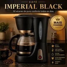 Cafeteira Eletrica 30 Xicaras Café Imperial Black