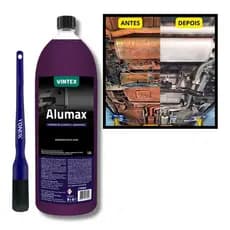 Kit Alumax Vintex 1,5l  + Pincel - Limpeza Rodas Chassis Motores Carroceria