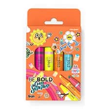 Kit 6 Caneta Marca Texto Be Bold Crazy Summer Aroma Newpen