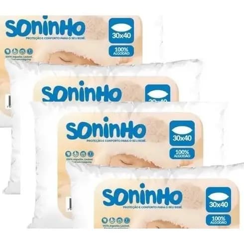 Kit 10 Travesseiros para Bebê Trisoft Soninho